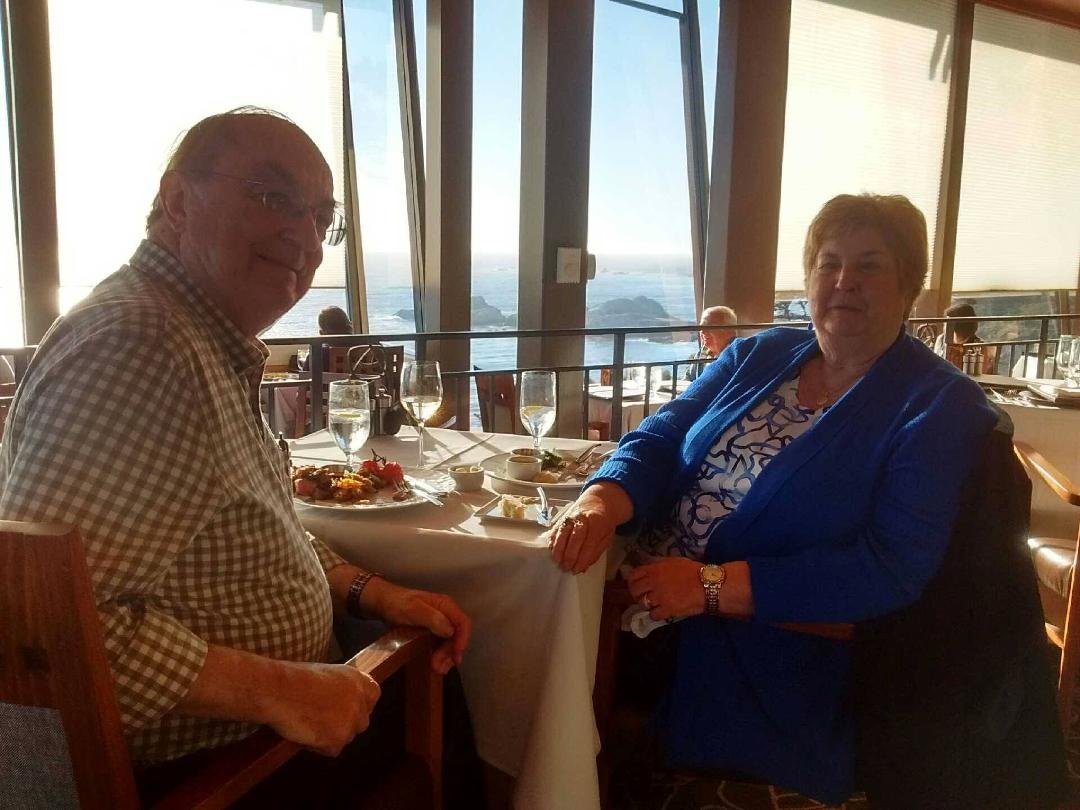 Excellent 50th Anniversary relaxing and partying in Monterrey, with a special dinner at the Highlands Inn of Carmel-By-The-Sea.