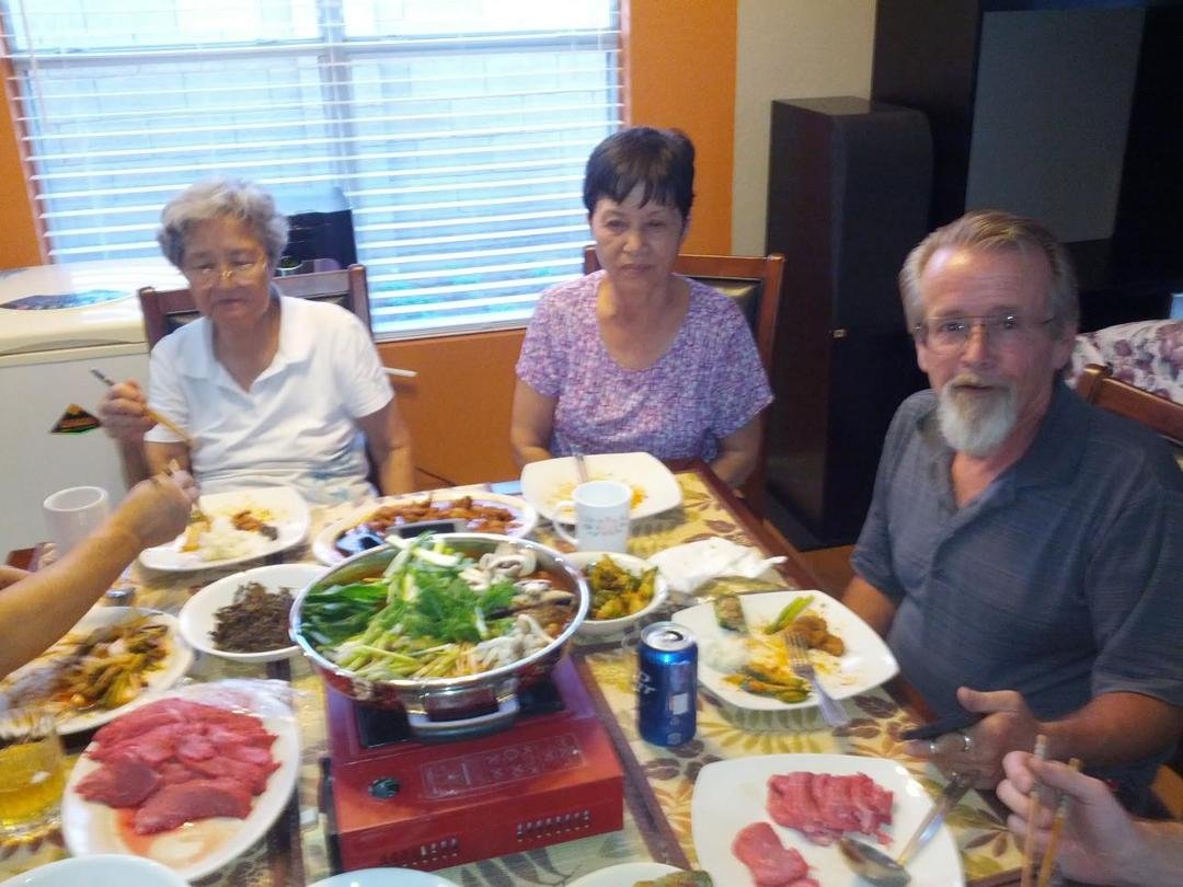 Yummy dinner with our family