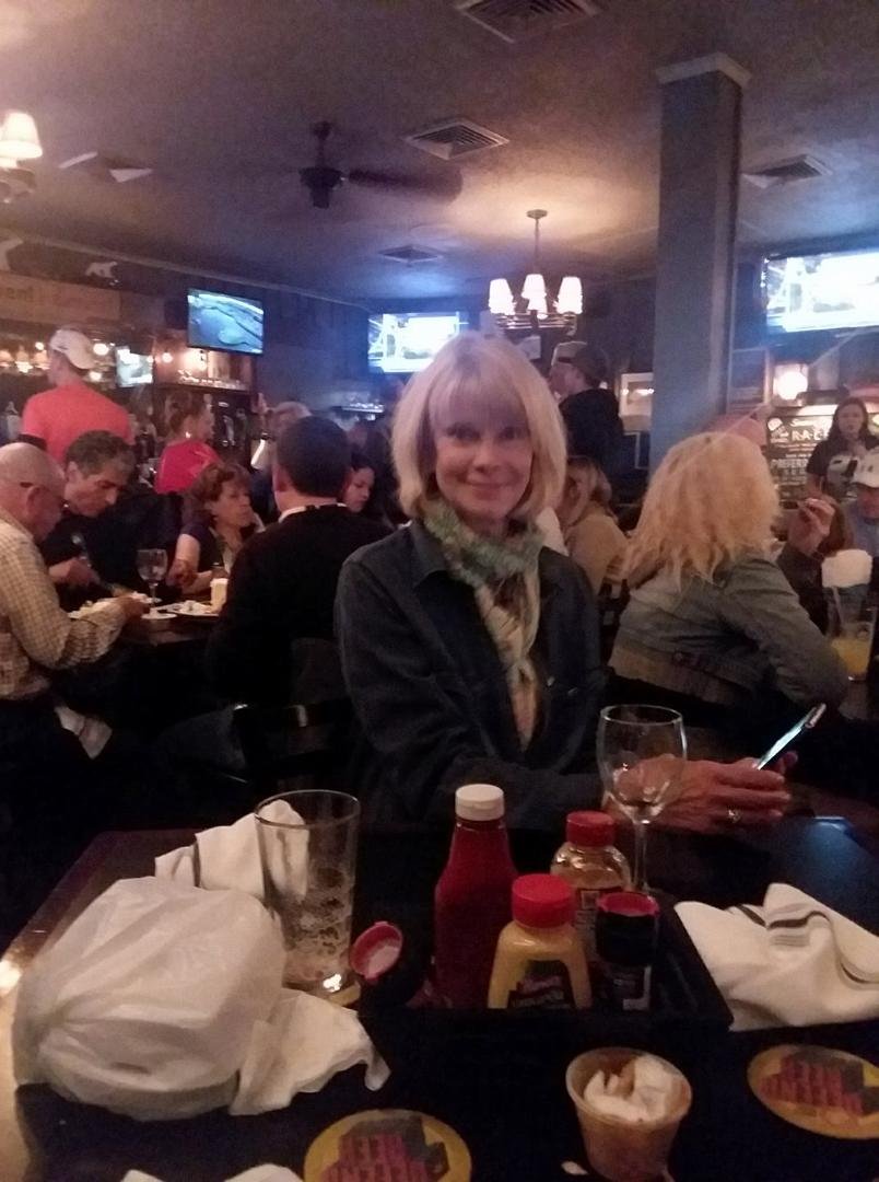 Saturday night with my beautiful wife at our favorite watering hole .....Charley's Aunt in Chatham NJ