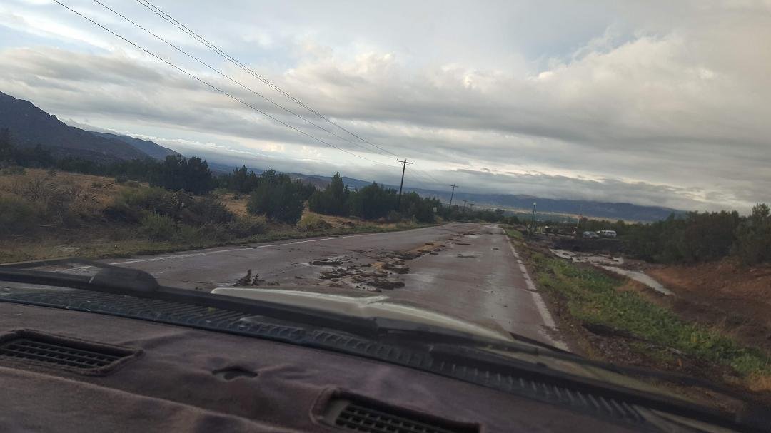 Debris left on Forge road.