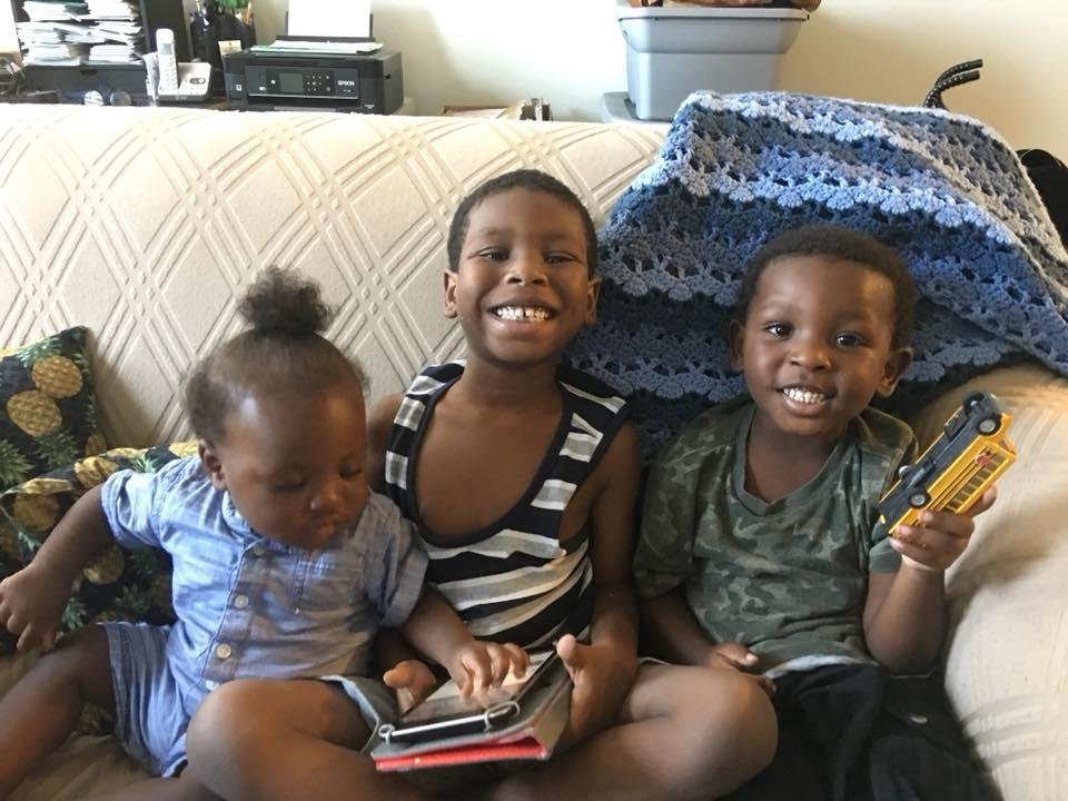 Here’s my birthday boy Zayd on the right with his big bro Idris and lil bro Adrian on the right. Happy Birthday Zayd; every bit the 4 yr old!! 😘😘😘