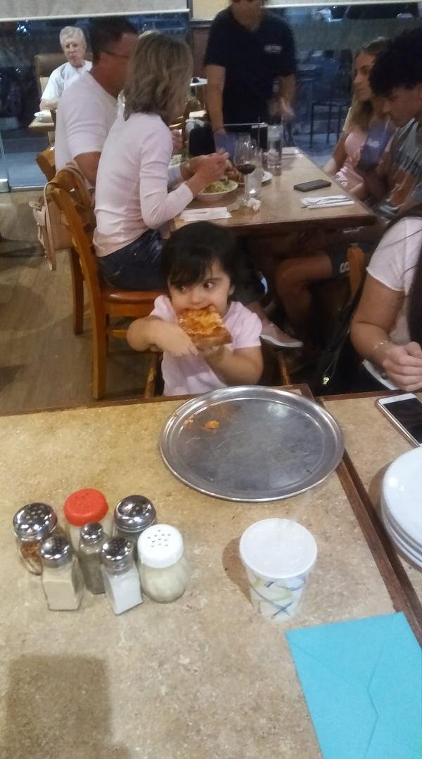 This is how to eat pizza