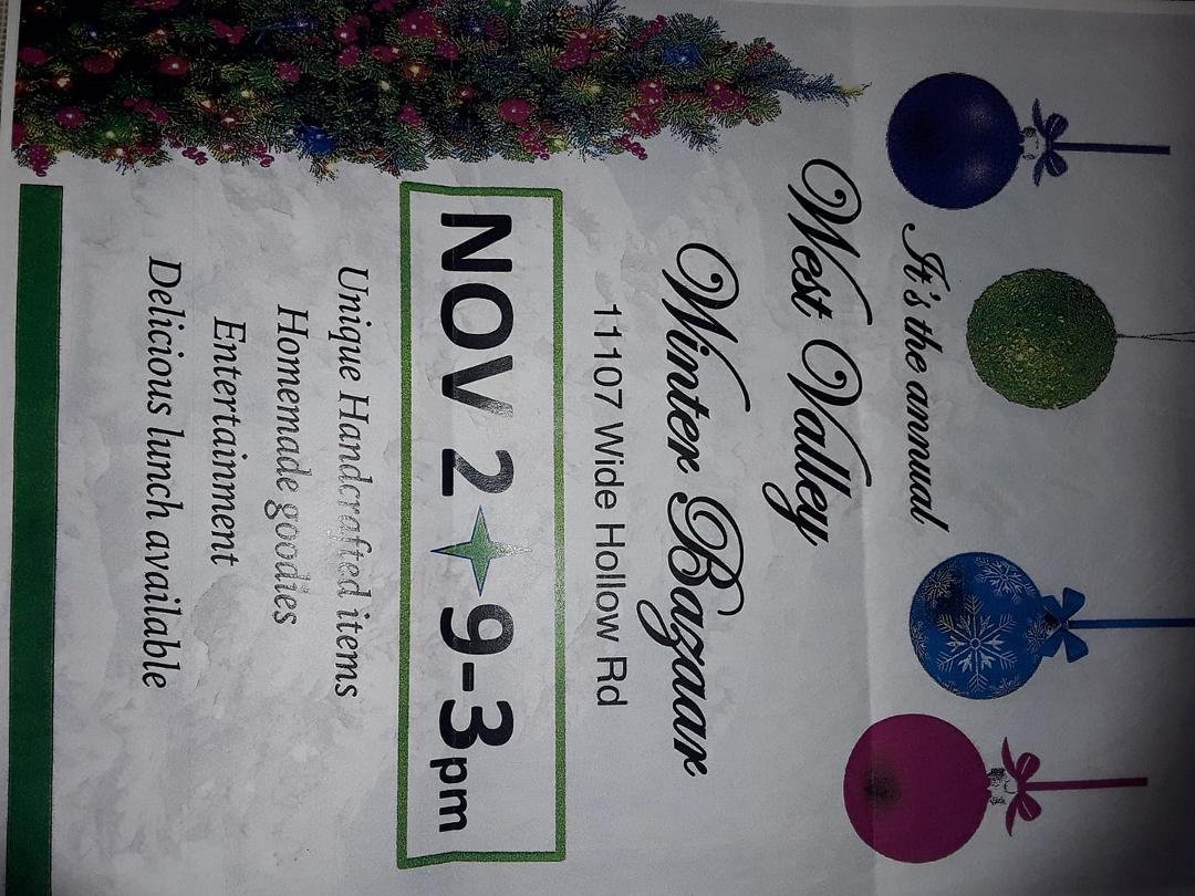 Bazaar this Saturday in Yakima. Lots to see for the Holidays!