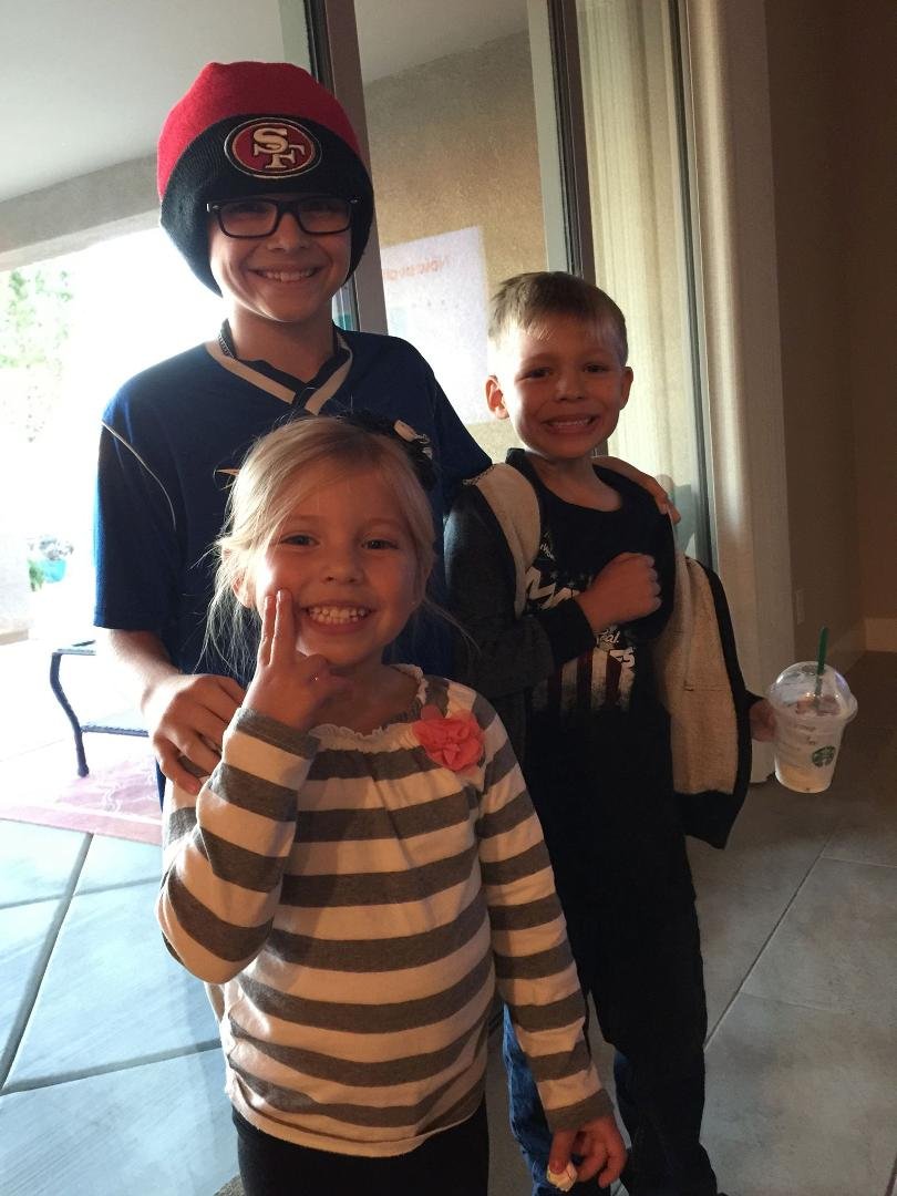 Having fun with my grandkids!