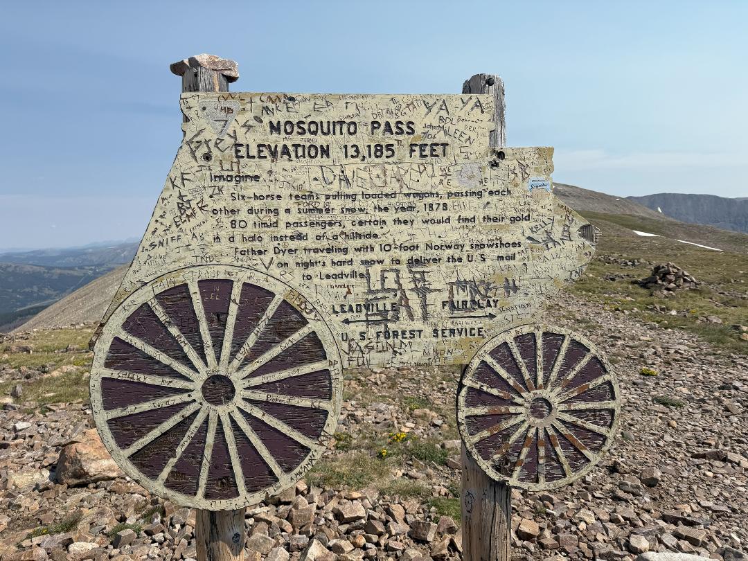 Mosquito Pass and luckily no mosquitos.