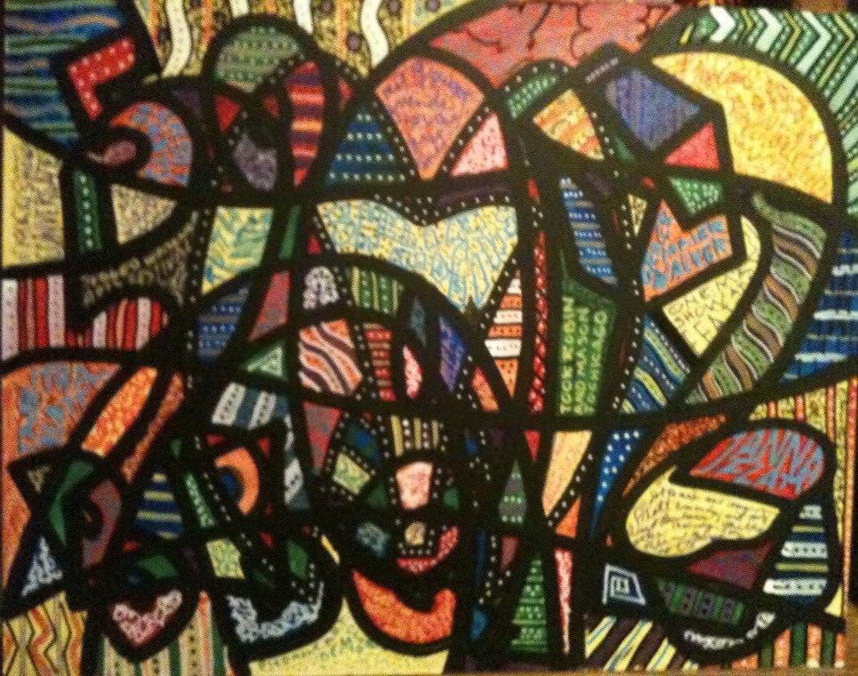 "2012 ADVENTURES"
There are over 30 things i experienced for the first time in 2012 depicted here. There is also hidden in this about 10 names of Facebook firends that I met face to face for the first time in 2012. you lno
