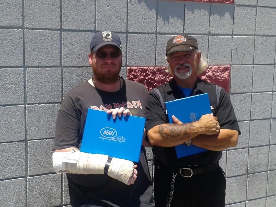 Kevin and his buddy Matt and graduation from MMI.