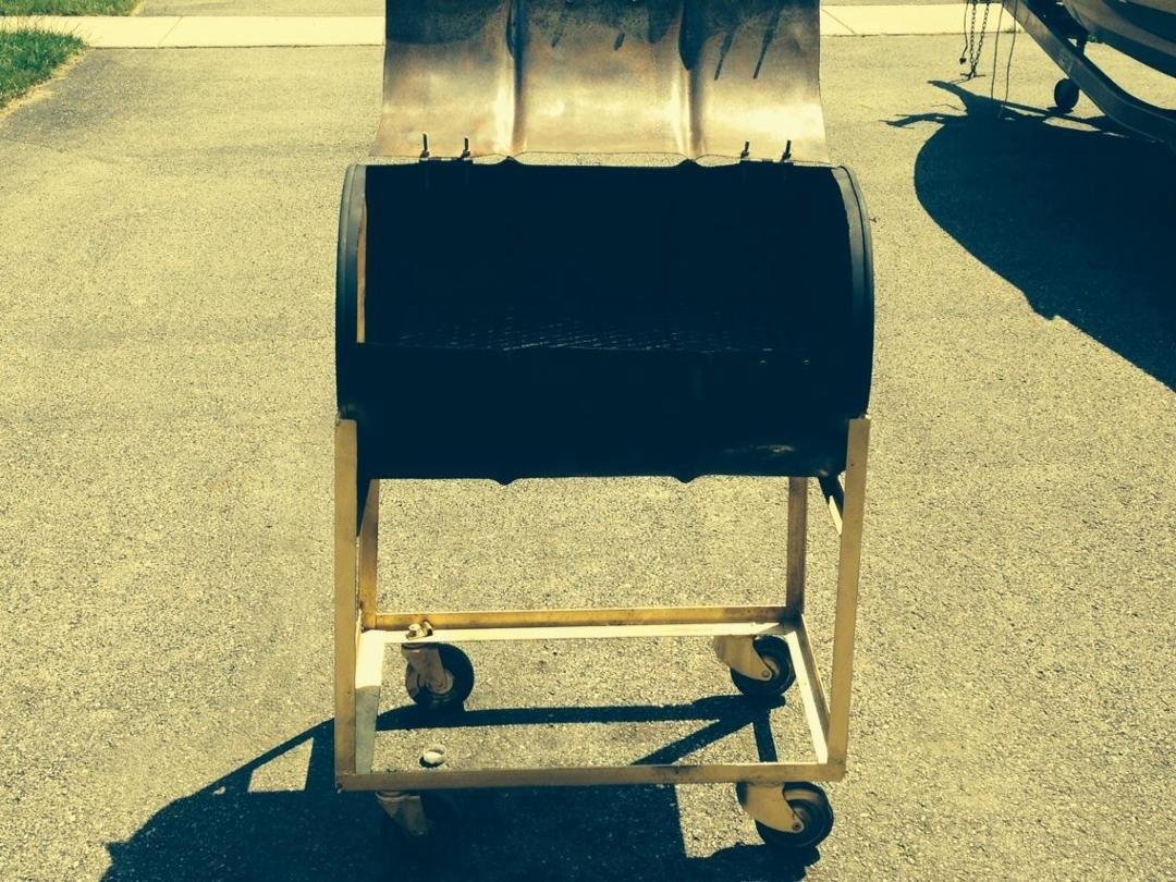 BBQ grills for sale $250 for the large $175 for medium $125 for the small 
All grills are welded on custom frames and are built to last my personal grill that I grill on is 17 years old inbox me or call me at (773)979-9241