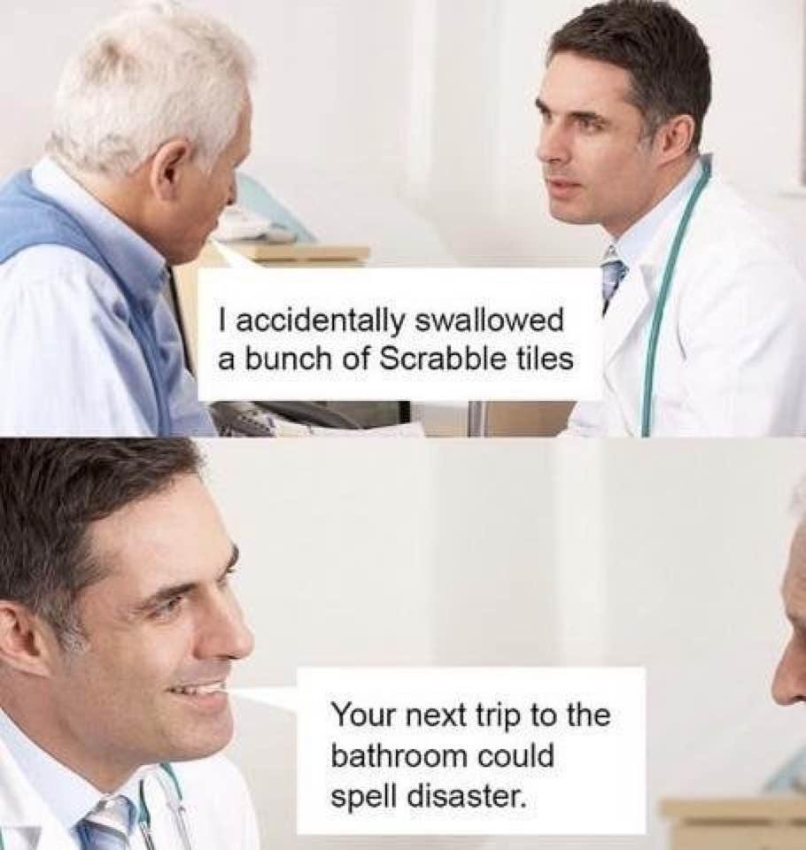The trouble with getting older.