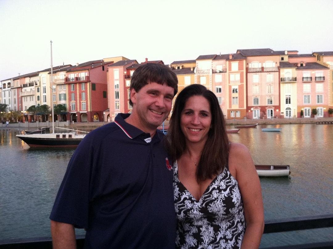 Bob & I at Portofino Bay Hotel @ Universal Studios