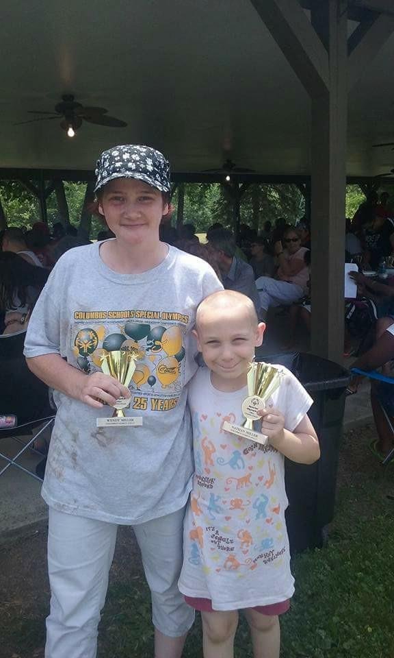 My youngest Daughter is participating in the Special Olympic Summer games this weekend and I am physically unable to go be there for her. Like I use to for my grandchildren. Missing a memory.