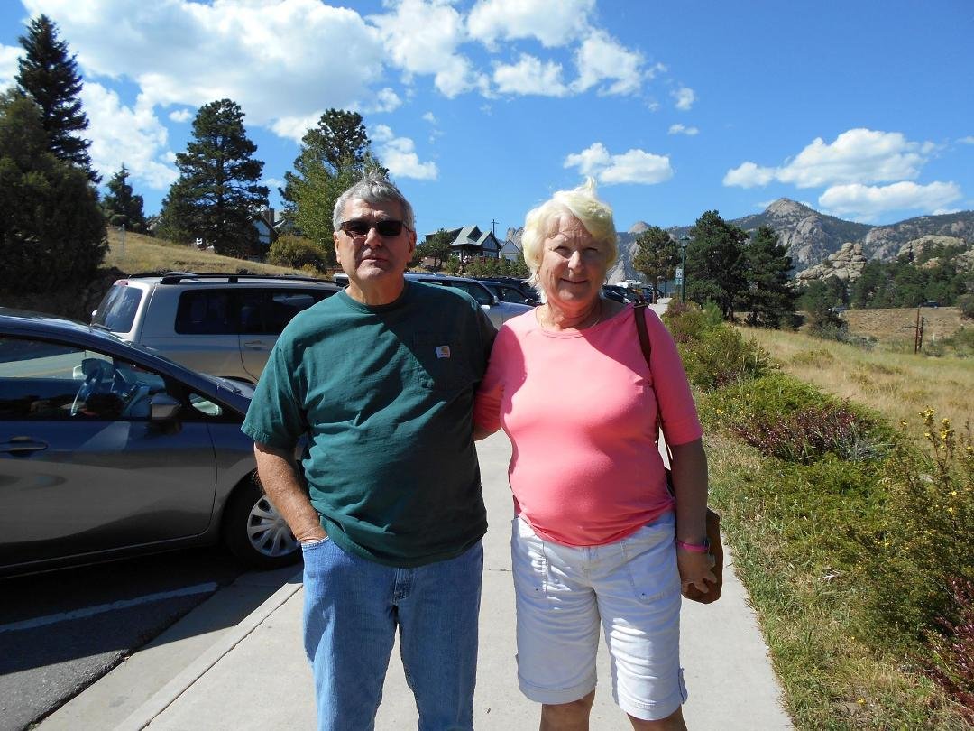 Pat & Bob Cantrell who took us to Rocky Mountain National Park on our trip to Denver!
