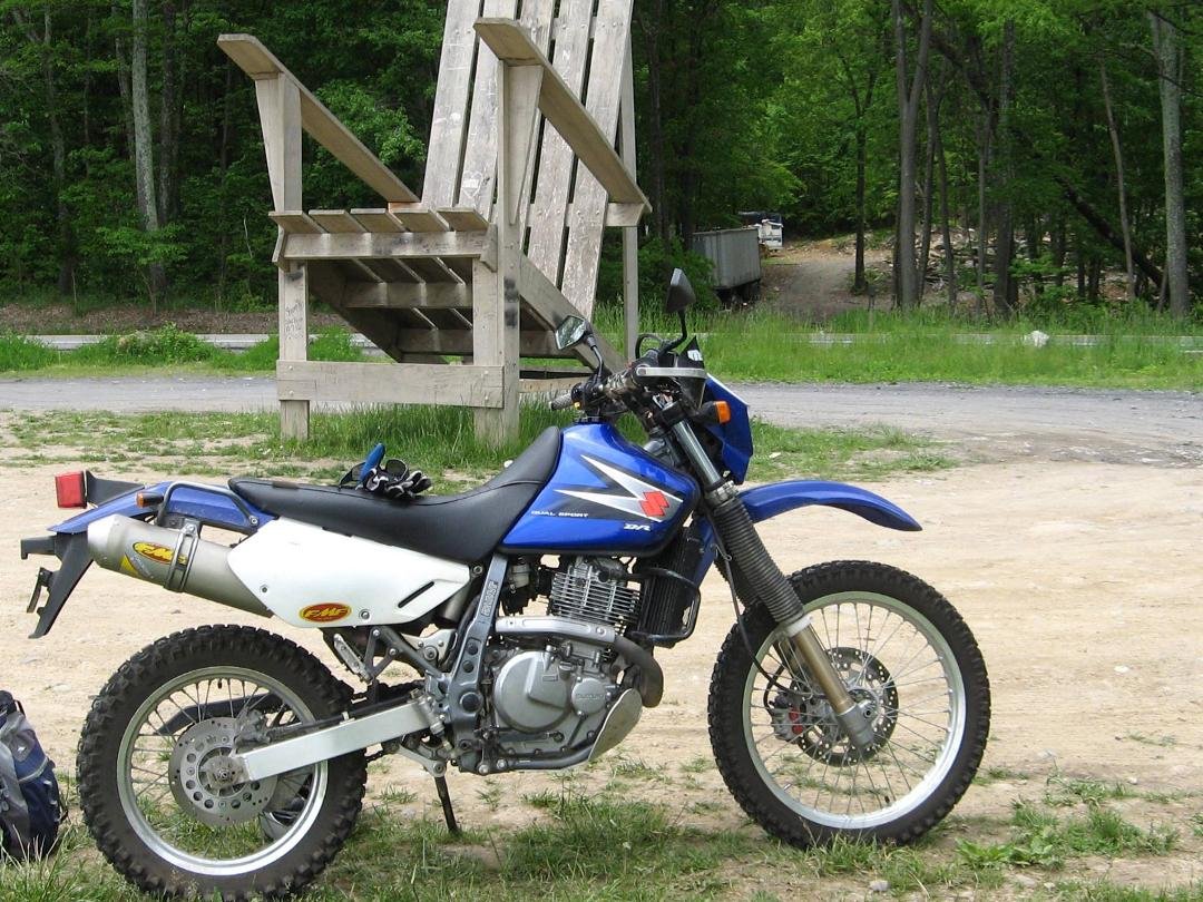 My motorcycle was stolen from my garage. 2006 Suzuki DR650SE, blue with an MFM pipe. Tag # VPF10 . VIN js1sp46a362102900. I think it was last night or today during the day. They came into my yard, opened the garage door, th