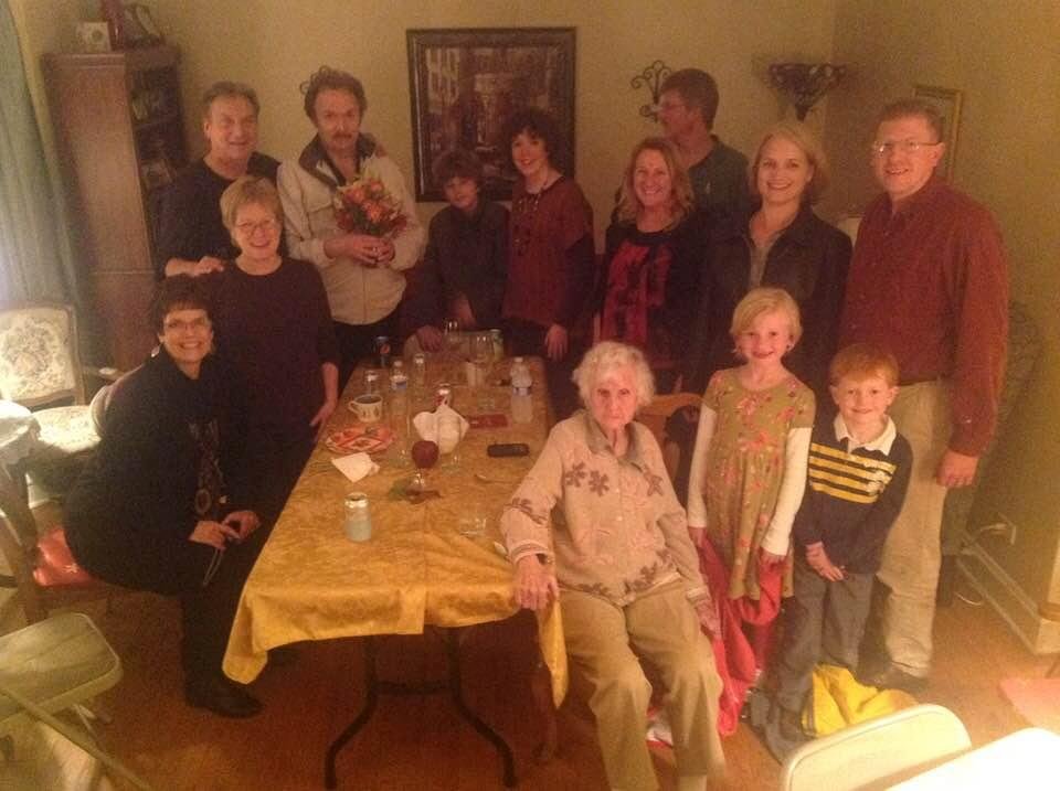 My mother, Helen Katheryns last Thanksgiving Nov. 2012. I am so Thankful this sweet lady was my mom. (I am taking photo)