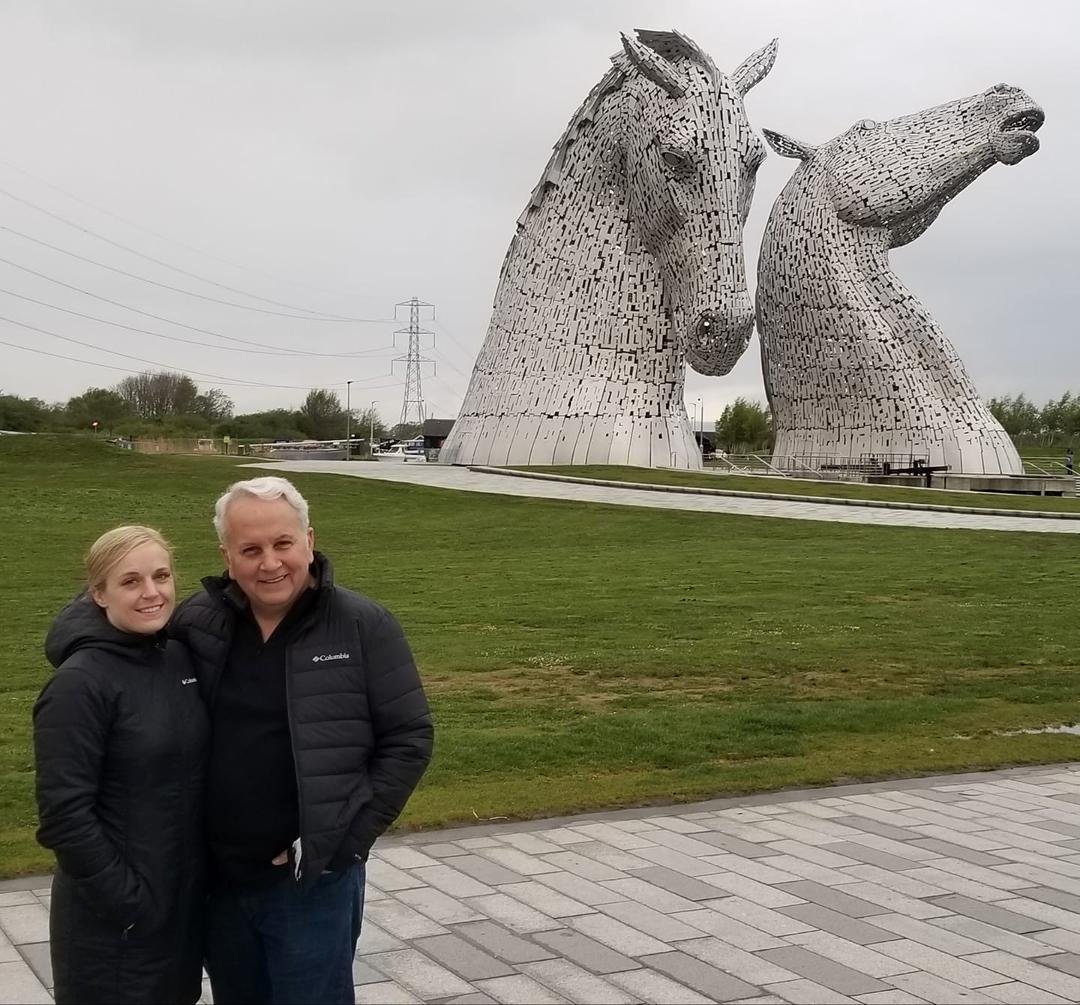 What a great time at Kelpies monument with the new bride. Edinburgh Scotland