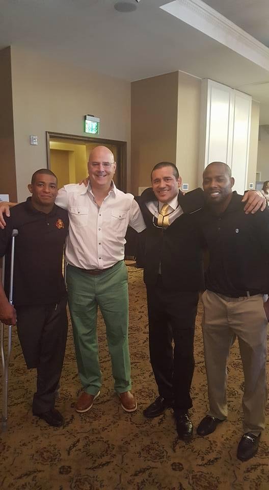 Thom Ortiz was inducted into the ASU Sports Hall of Fame today. The part of his speech about how wrestling allowed him to spend more time with his older brother before he passed away was so poignant and touching. I'm bles