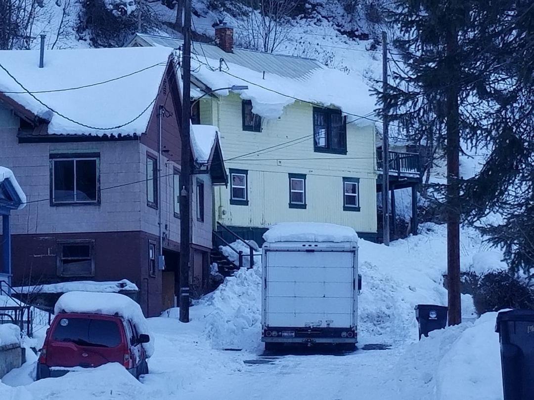 My frozen little house. (On the end)