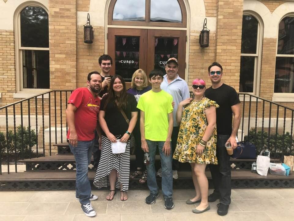 Having good time at The Pearl Brewery