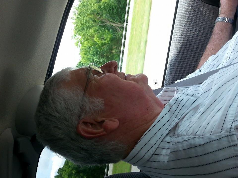 Gary has turned into Hunter. Singing along with the radio.