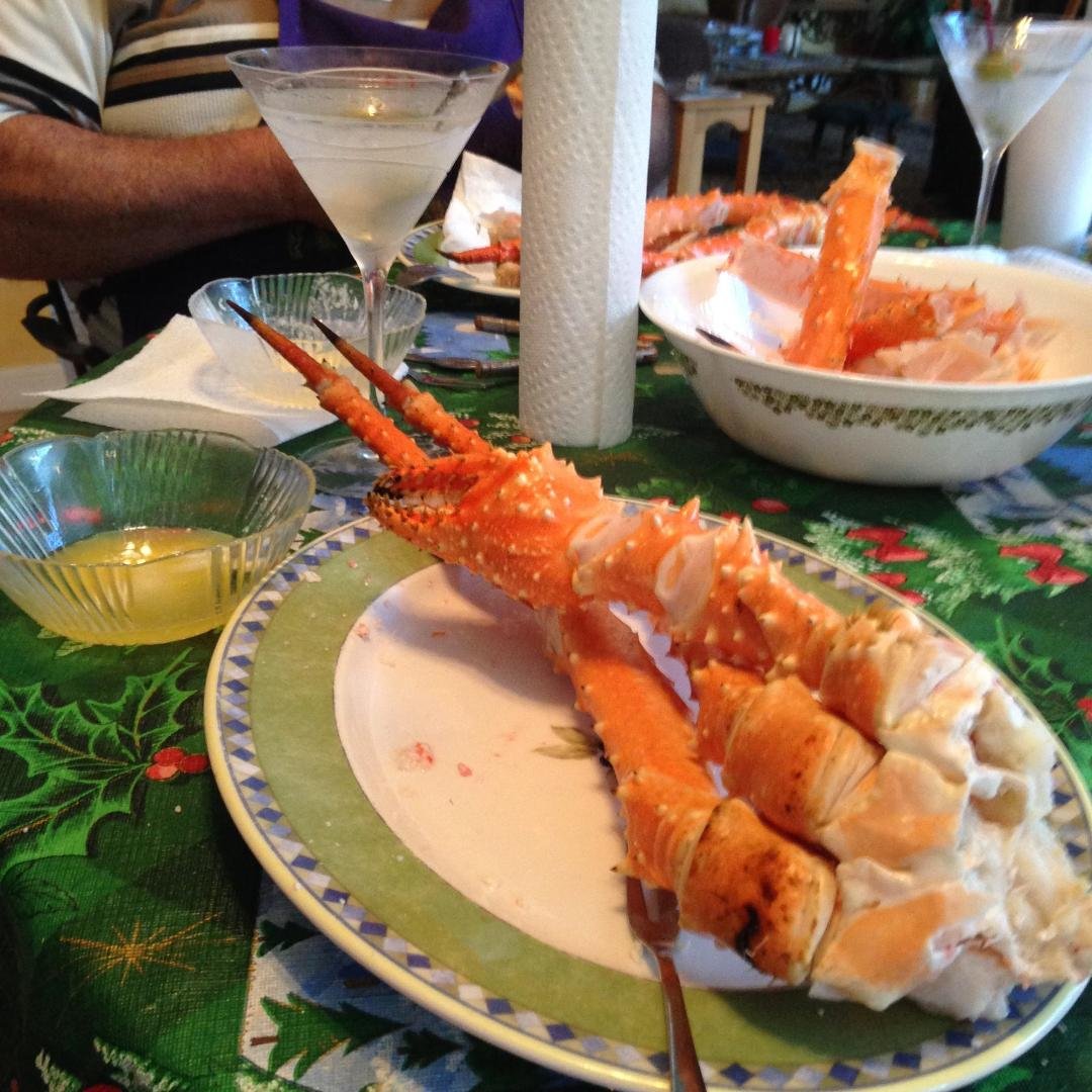 Celebration dinner tonight thanks to Public sale on king crab legs..... No more stupid boot!