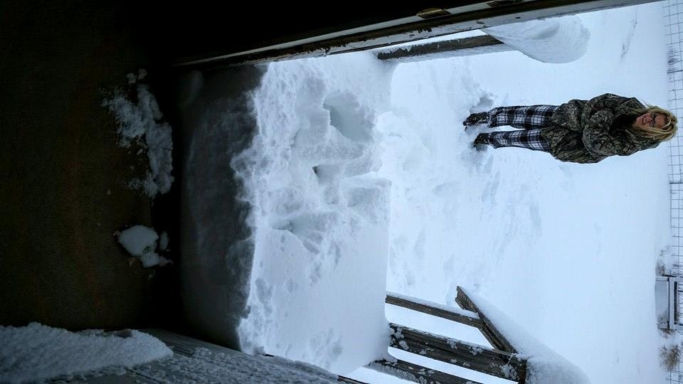 Is this New Mexico or Boston? Just one of the smaller drifts.