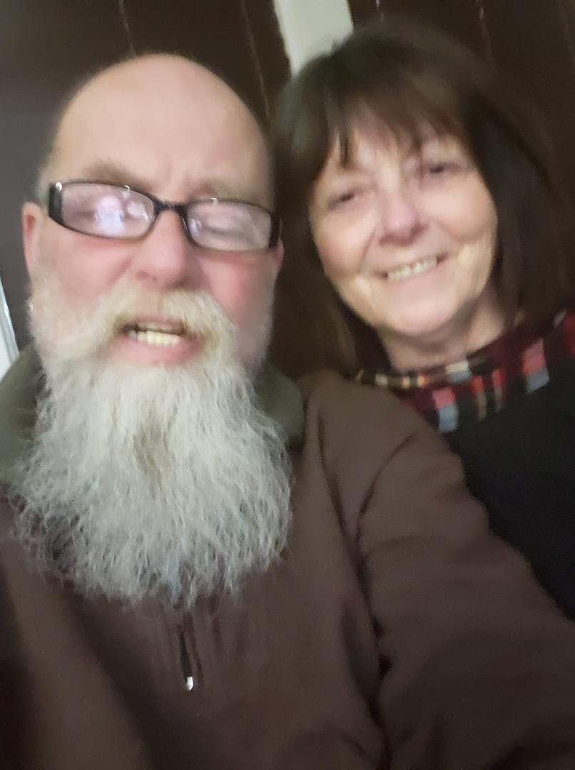 Kathy Ellena Modlin and I listening to a valentines present. Peter, Paul, and Mary, "Ten Years Together". It's been 45 years together for us! Mary has passed now but will not be forgotten.