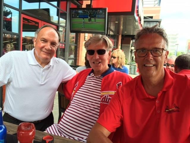 Cubs win! After the game with my two favorite St. Louis Smittys.