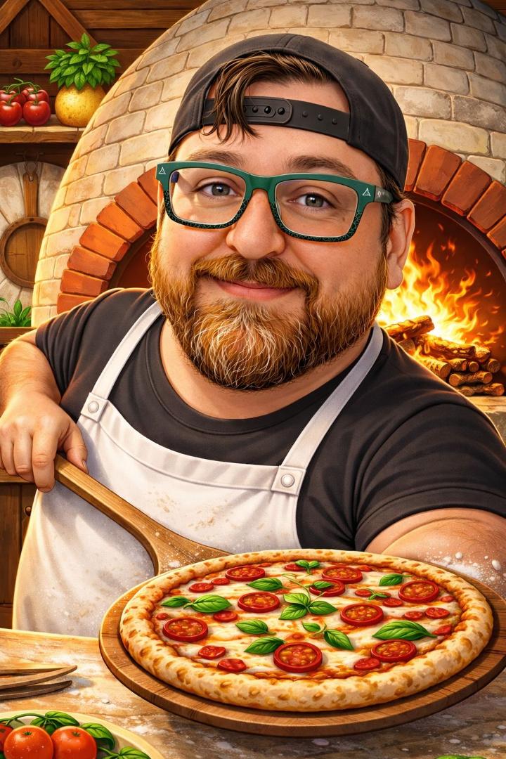 Lmao Soggy Dog Wine & Brew this is what chatgpt thinks I look like making pizza
