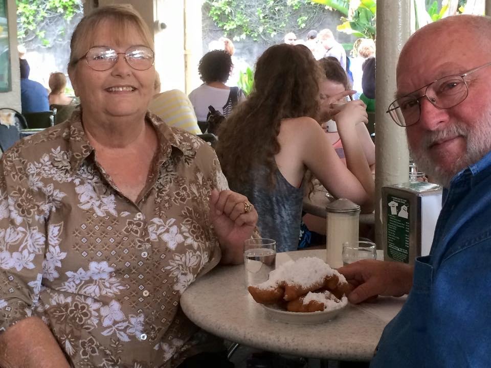 Yum beignets! In New Orleans