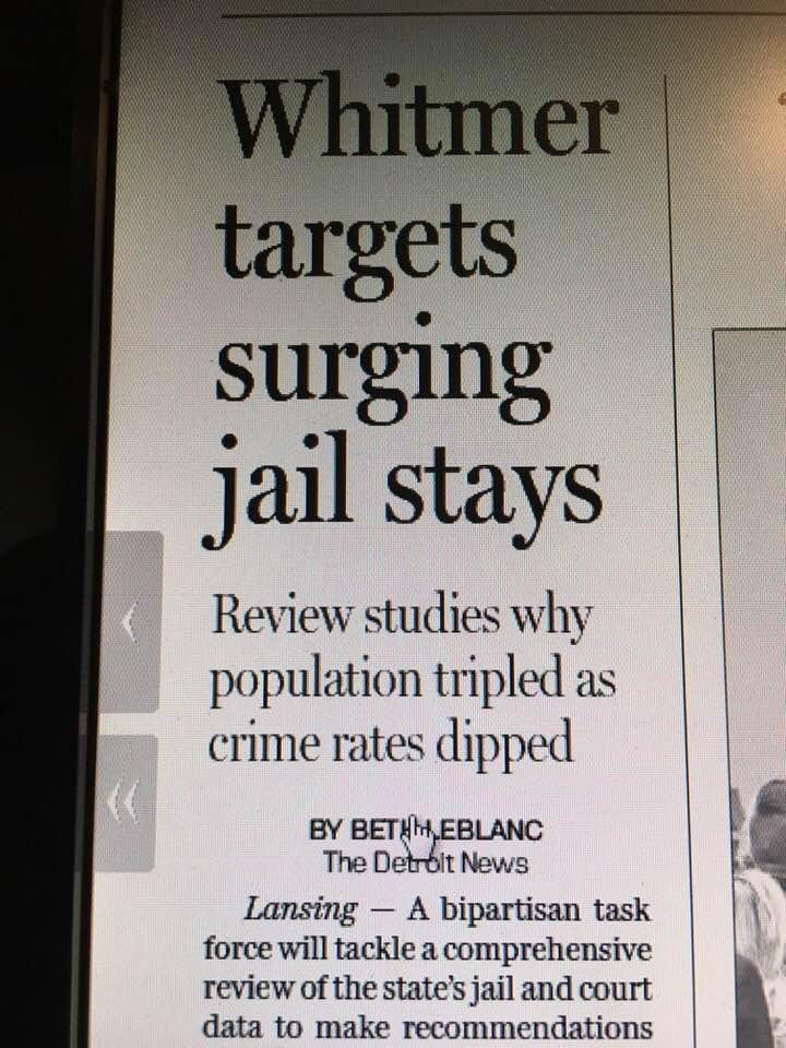 Liberal Governor will do whatever is necessary to release Democratic Voters out of jails! It doesn’t take a genius to figure out why crime drops when jail population grows the thugs inside are committing most of the crimes