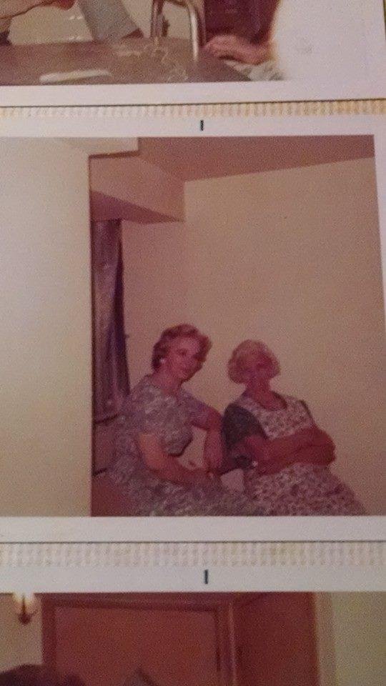 Aunt Fran and grandma Christine.