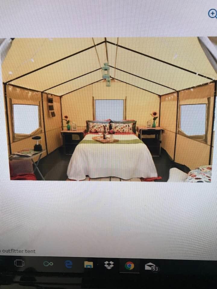 Tent camping at its finest.