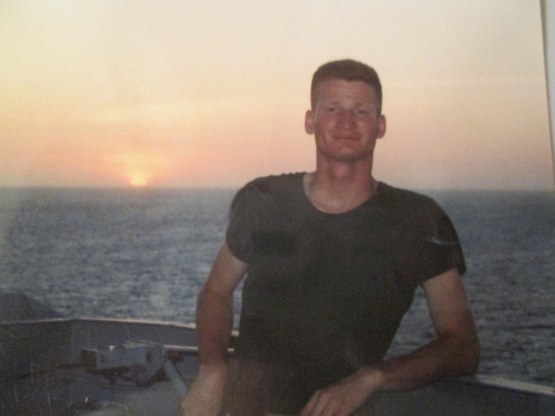 Navy days with the Marines in 1990, 24 years old.