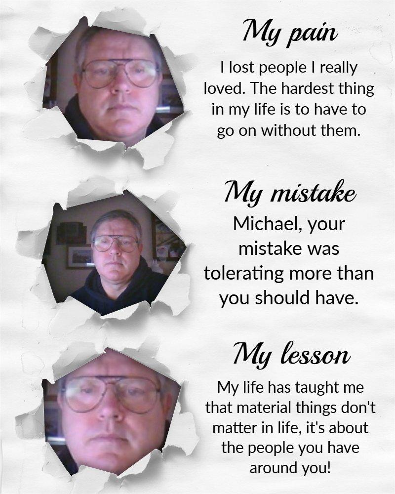 Take A Walk Down Memory Lane - Touch The Photo To Reveal Your Pain, Your Mistake and Your Lesson