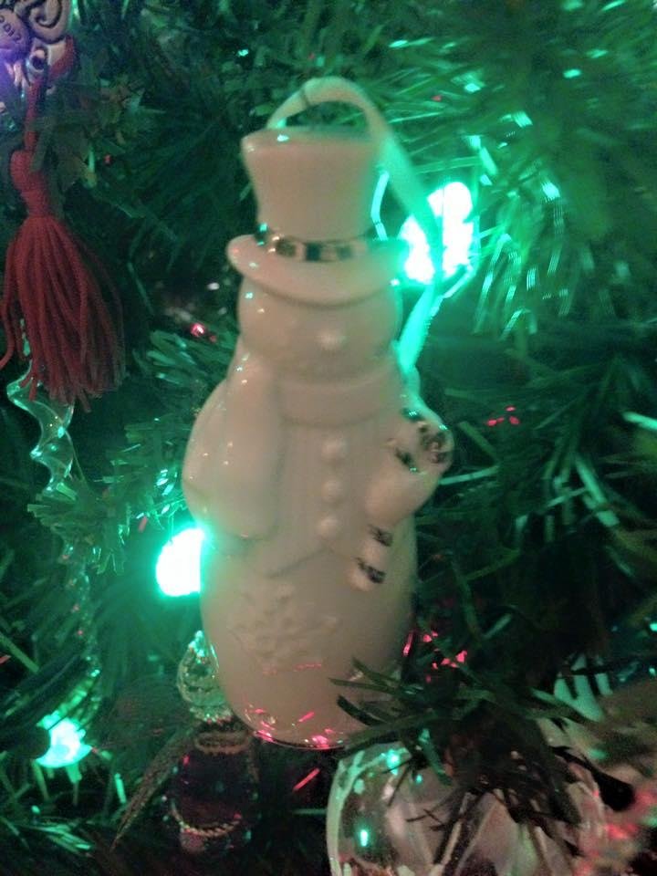 Two of my favourite things! He is a snowman and a bell!!