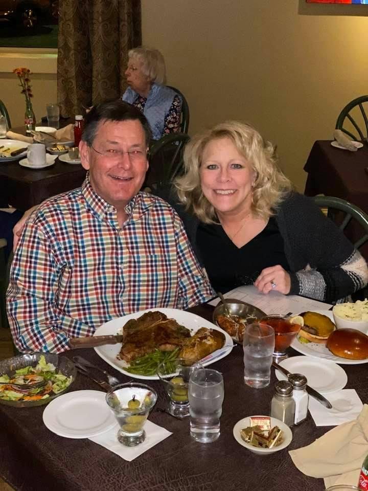 Having dinner with by buddy Warren. He took the pictures.