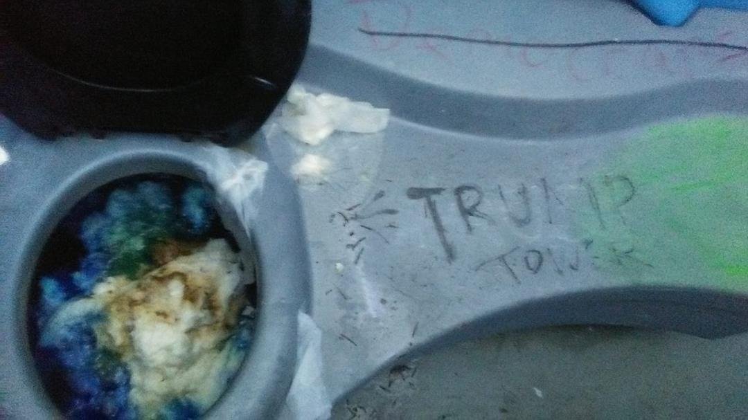 I know this is really gross, I'm sorry about that. But its just one more example that shows our president whose full of lies and shit to cause us to have to deal with it and keep cleaning up after his mess he's caused at ou
