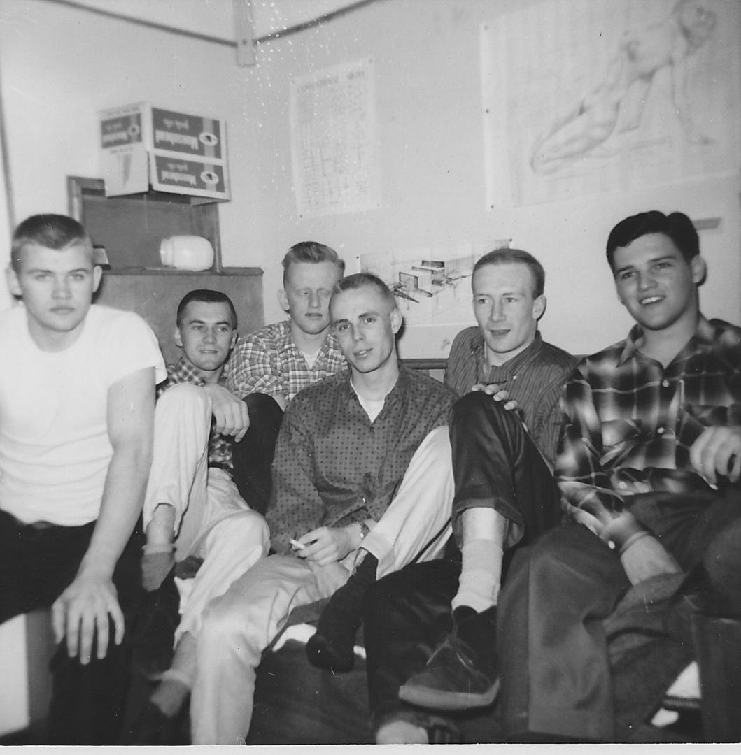 Whitey Crawford   Lyle Bryson Murray Nelson Roy  Murray Verne Powell Tom  Truman house Top West  Mt A  1961