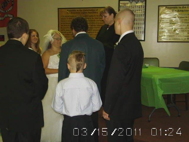 Patricia Morrison's album, michael and elisha's wedding