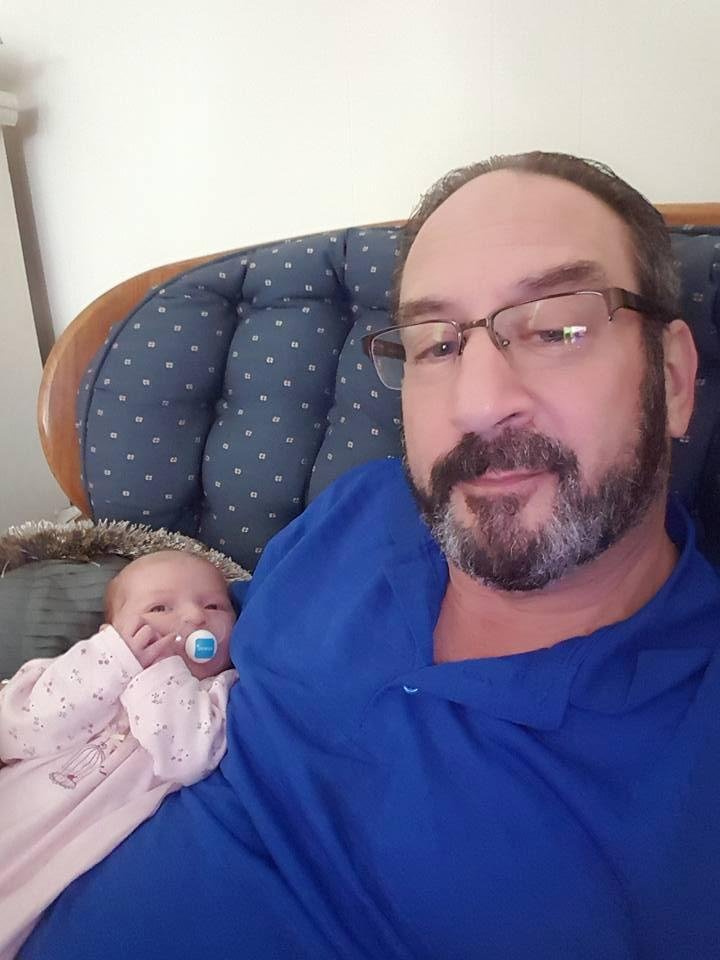 First selfie of my youngest granddaughter. I found that selfie pics are awkward to take. I don't think that I will be doing this to often.