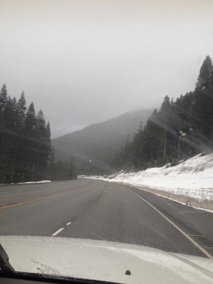 Snowing!