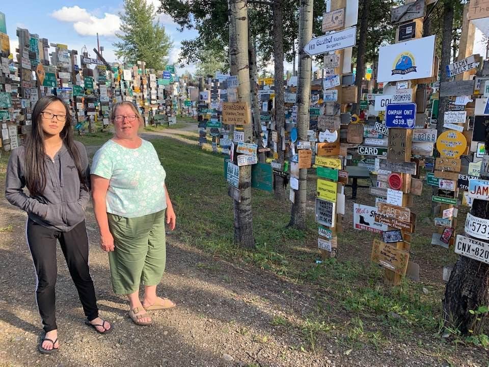 The sign post Forrest, Watson Lake BC.