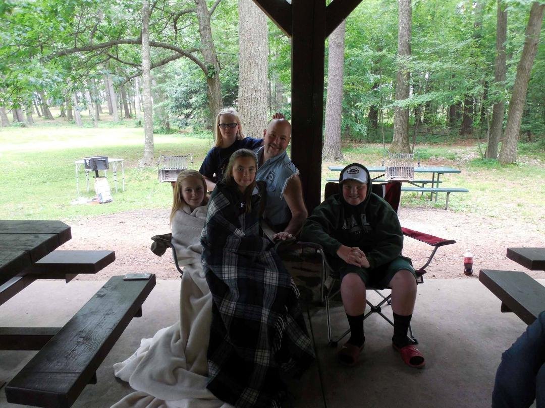 Some were too cold, some were too hot and some were just right! Family reunion on Saturday in Wausau