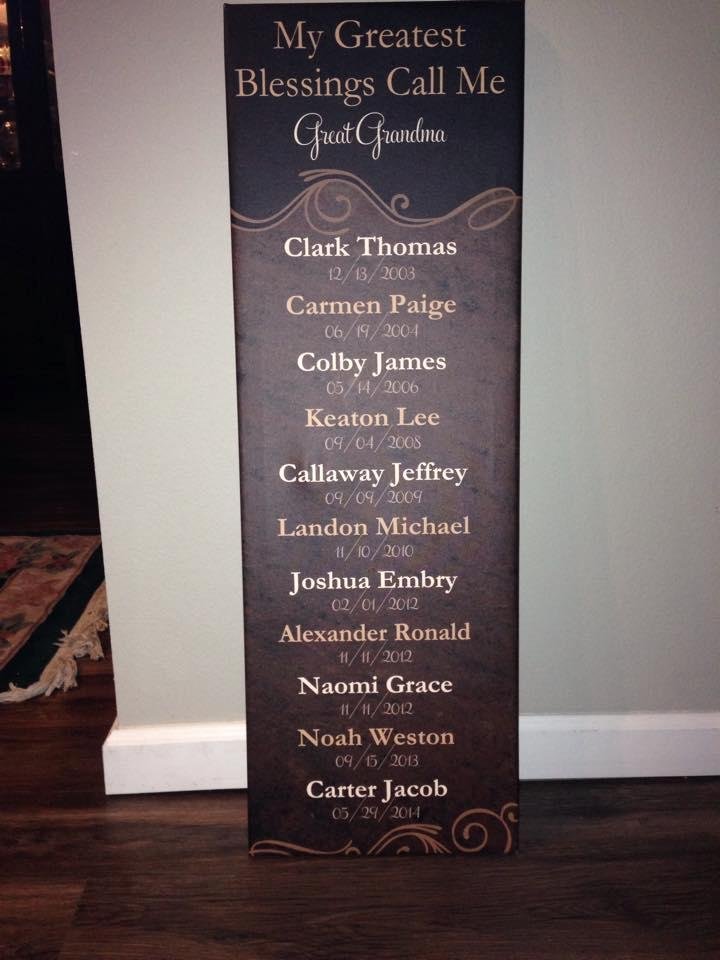 Nannie Lott loves her
Mother's Day Gift. She is proud of all of her family.