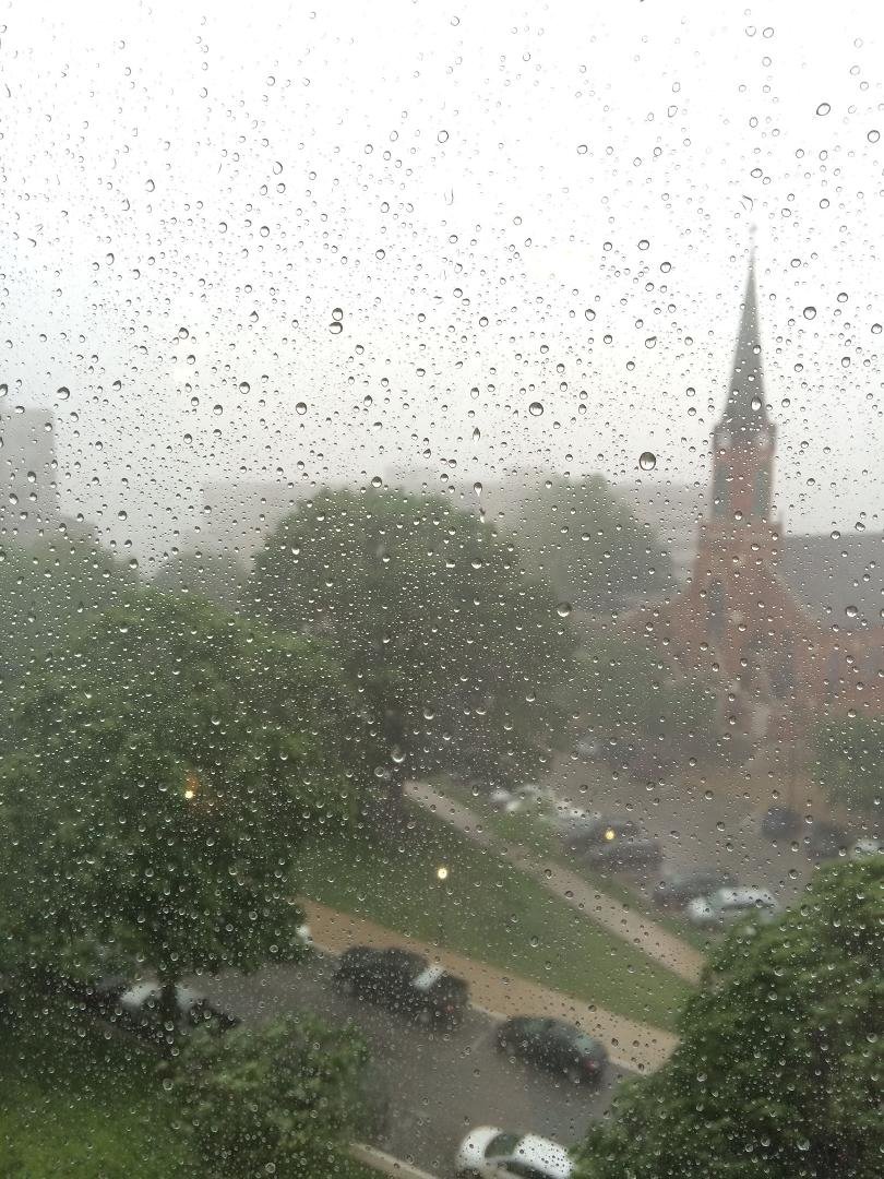 Raining day in JC.