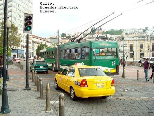 All busses are electric in Quito