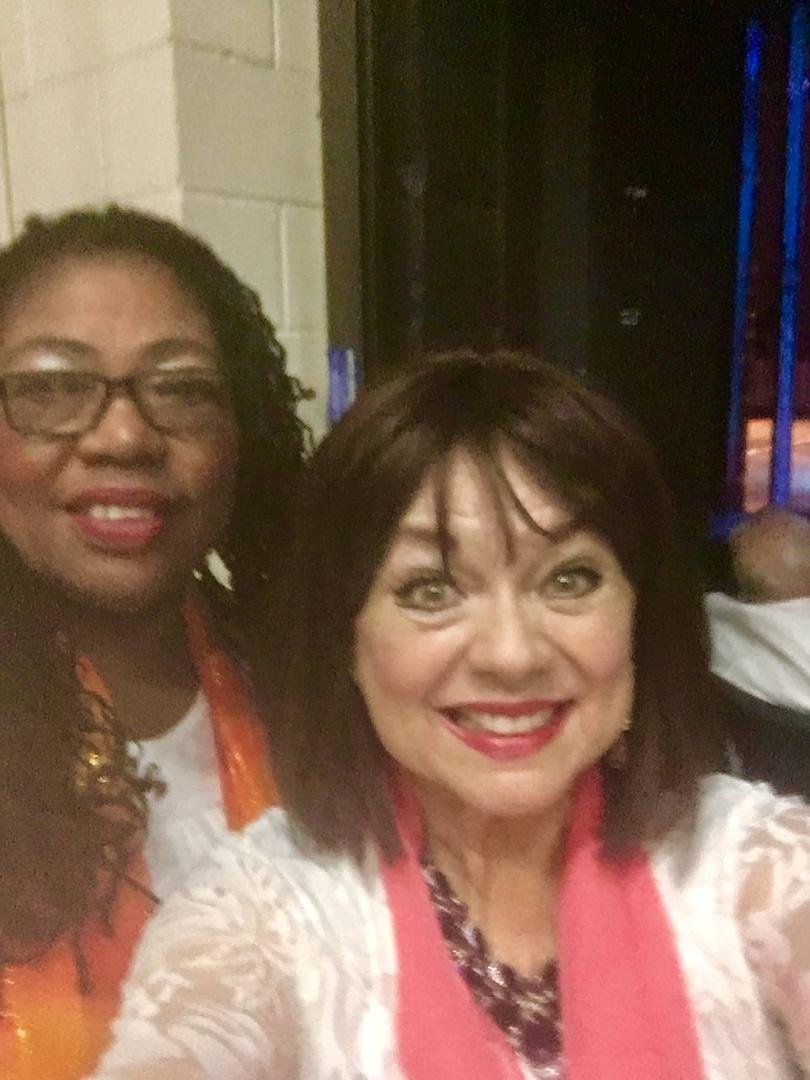 With my new cast member Cheyrita who sings a beautiful solo�