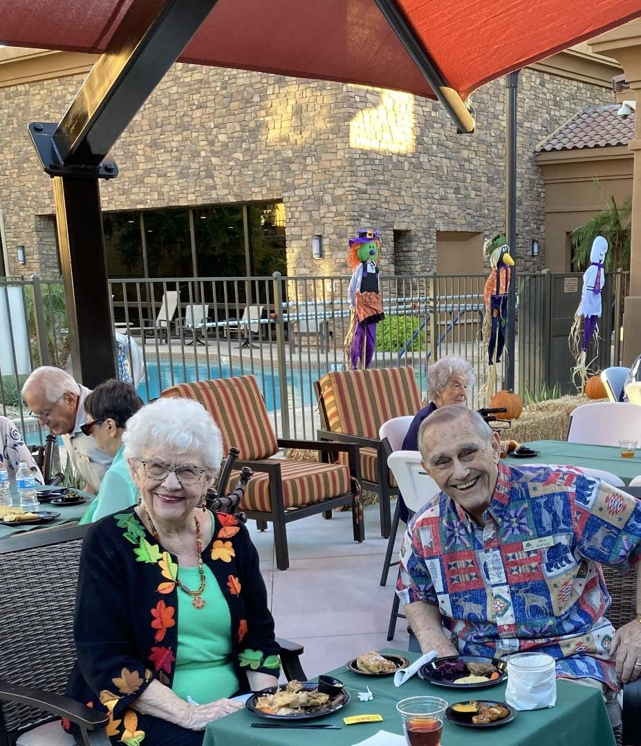 Oktoberfest Music and Food on the patio at Rooooyal Oaks.