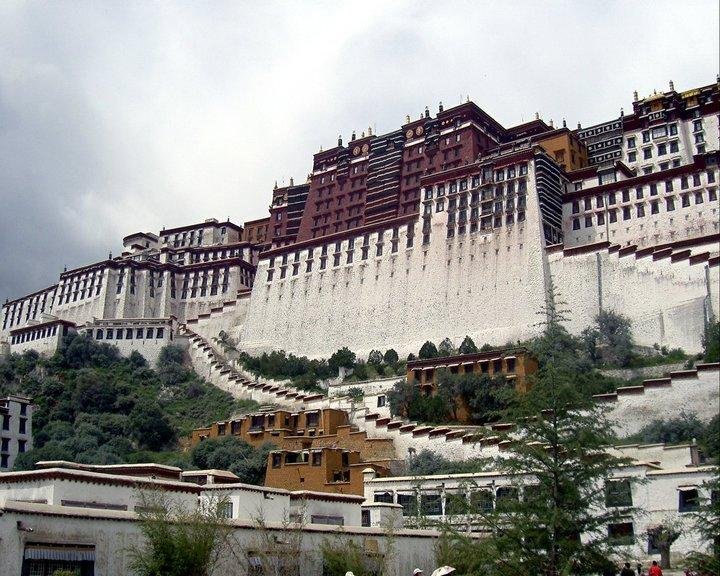 Potala Palace in Lhasa. I climbed all the way to the top, rang the bell, but it turns out the Dali Llama wasn't home... go figure!