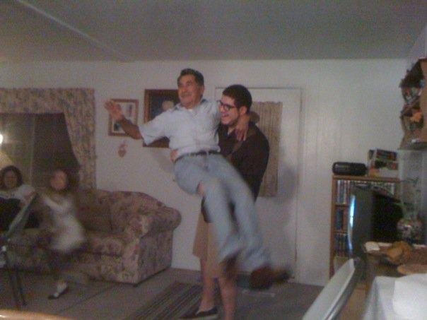 Jeremy picking up his Lolo!
